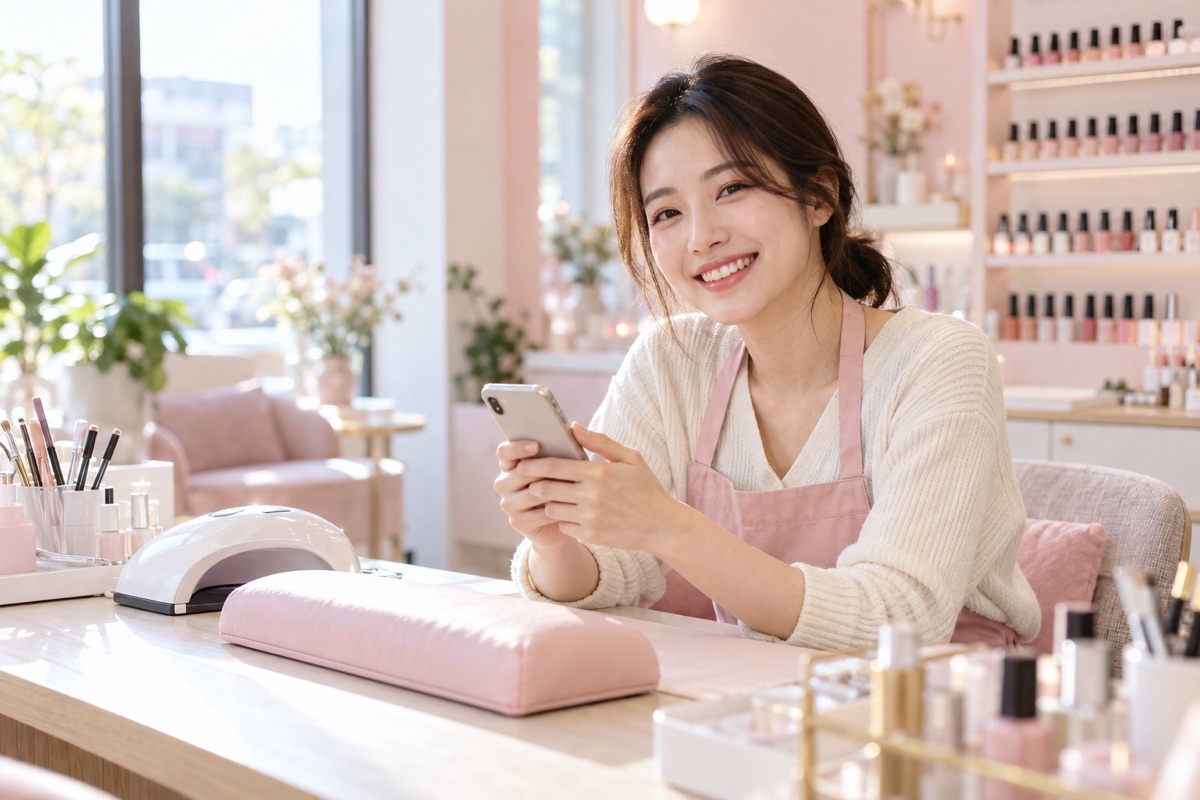 네일샵 사장님(연출 이미지)